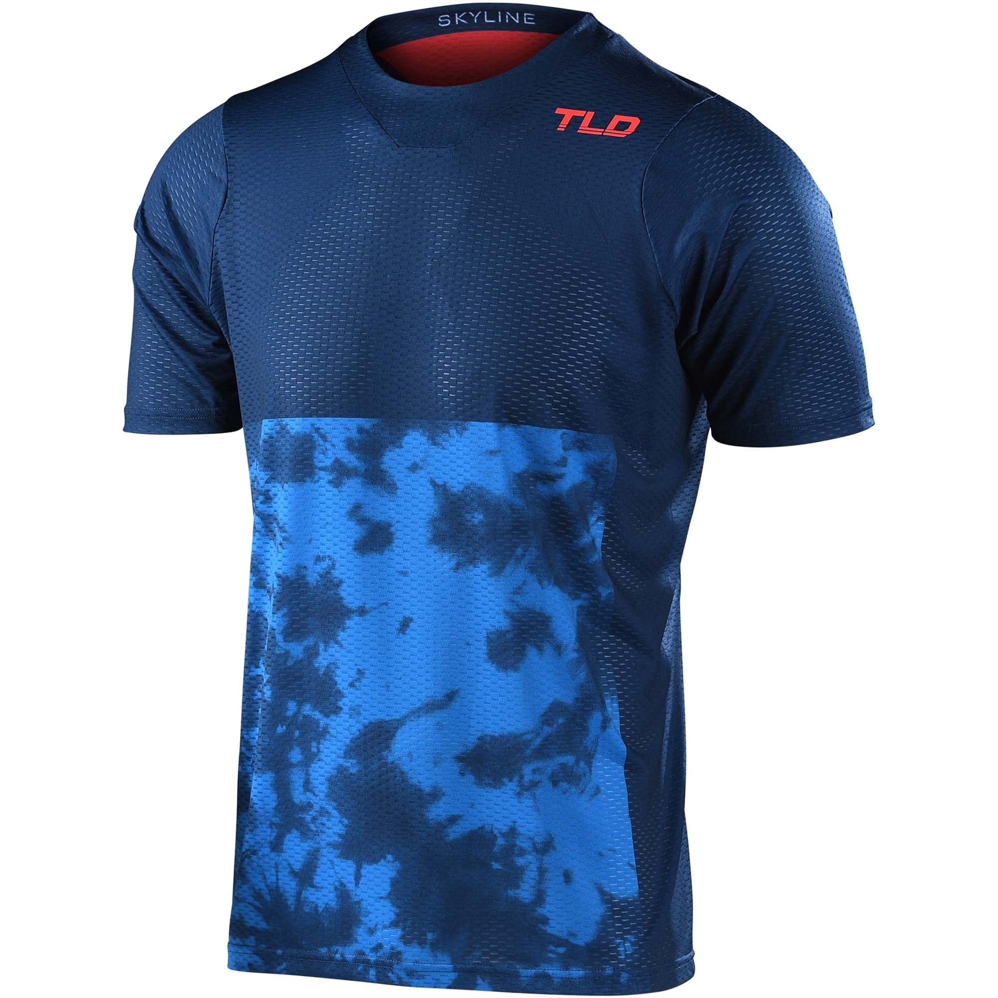 Troy Lee Designs Skyline Air SS Jersey Breaks - Dark Slate Blue / M