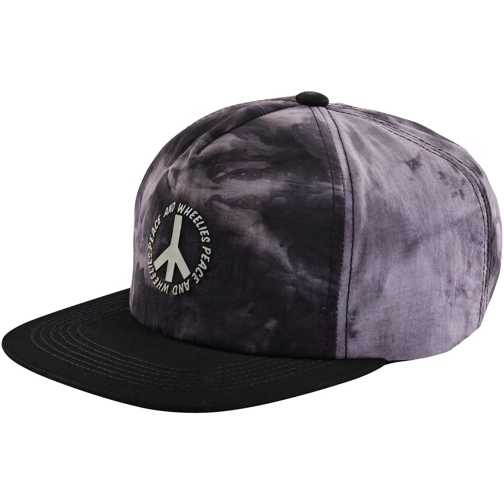 Troy Lee Designs Unstructured Snapback Cap Plot Tie-Dye - Charcoal / One Size
