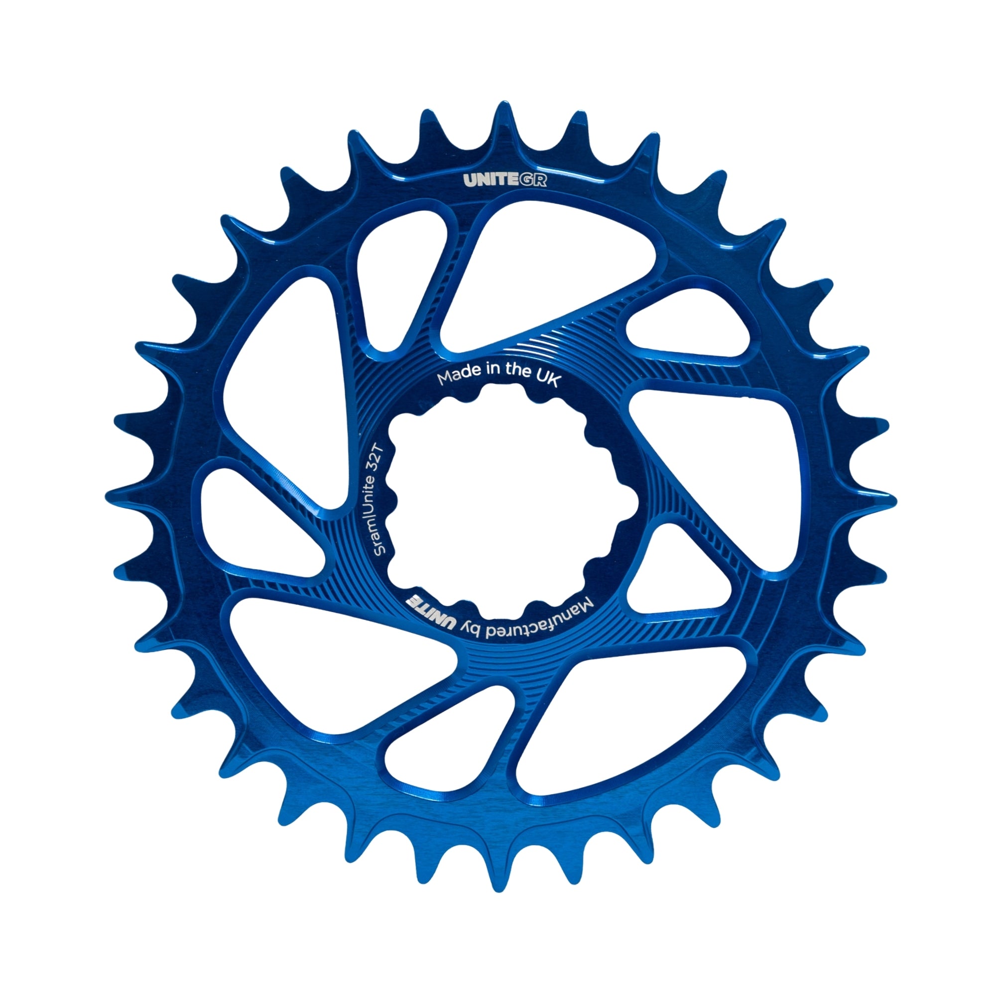 Unite Components SRAM Grip Ring Chainring V2 Blue / 30T