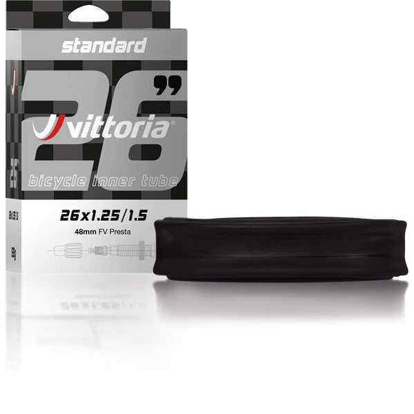 Vittoria Standard Inner Tube Black / 16 x 1.5 - 1.75 inches / Schrader 48mm