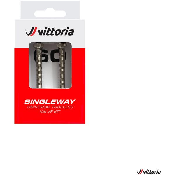 Vittoria Tubeless Valves Set Brass - Silver / 40mm