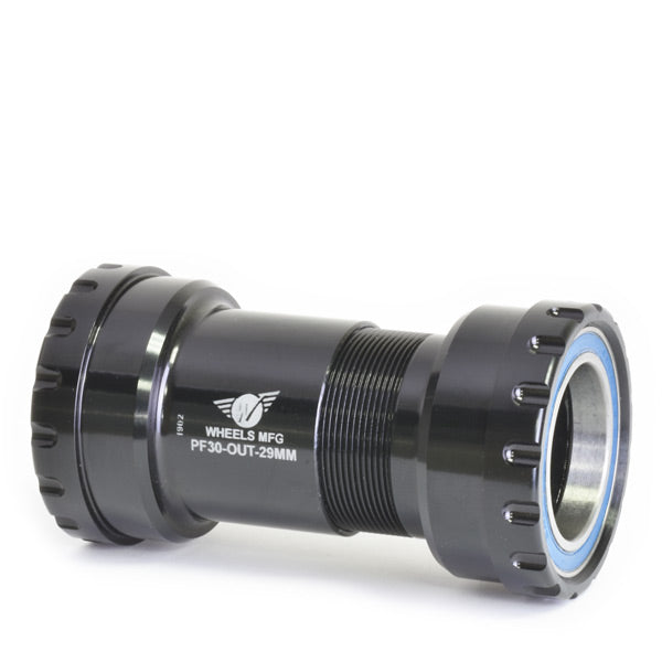 Wheels Manufacturing PF30 Outboard ABEC-3 Bearings For 29mm Cranks (SRAM DUB) Black / 29mm