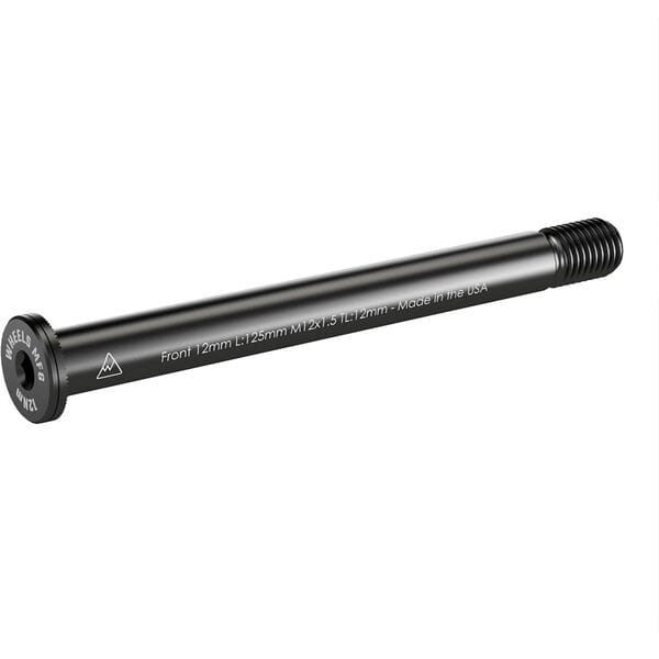 Wheels Manufacturing Replacement Front 12mm Thru-Axle Black / 125mm, M12 x 1.5mm x 15mm