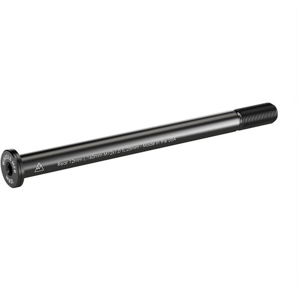 Wheels Manufacturing Replacement Rear 12mm Thru-Axle Black / 160mm, M12 x 1.0mm x 25mm
