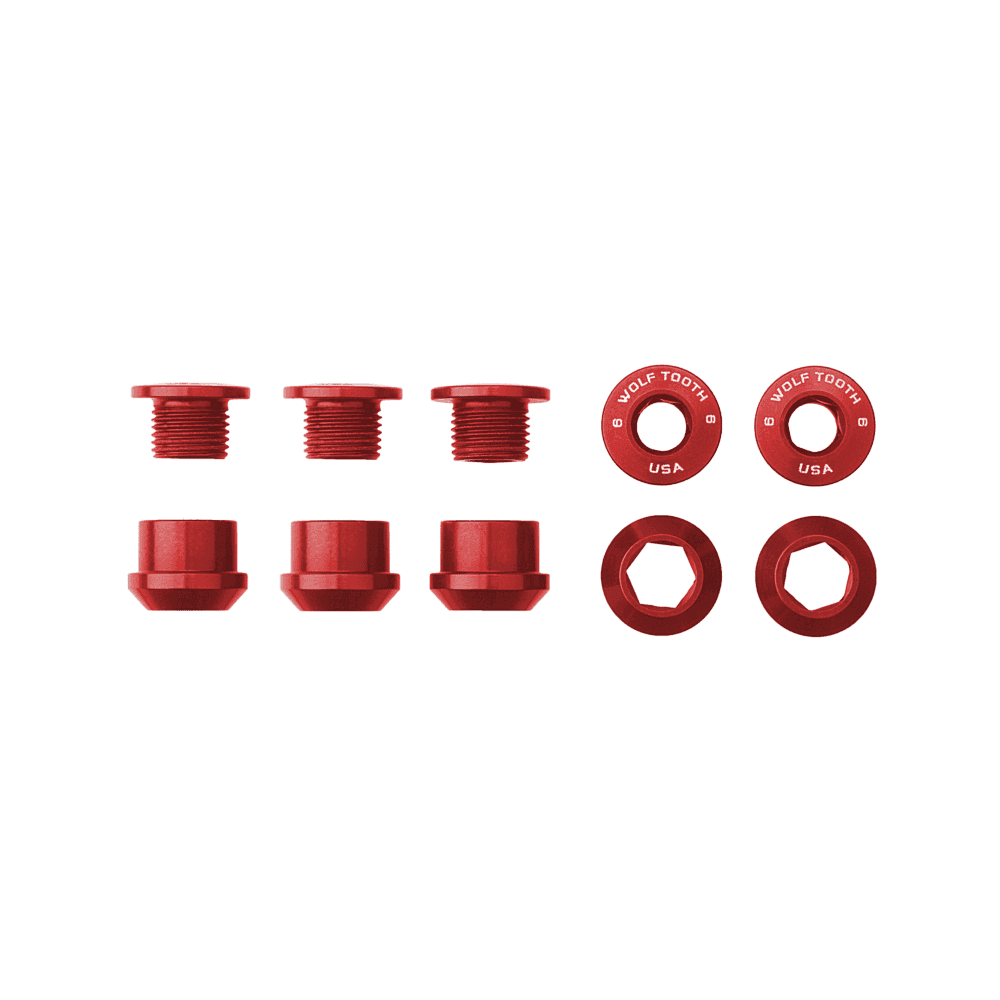 Wolf Tooth Chainring Bolts for 1x Set of 5 Gold / Set of 5