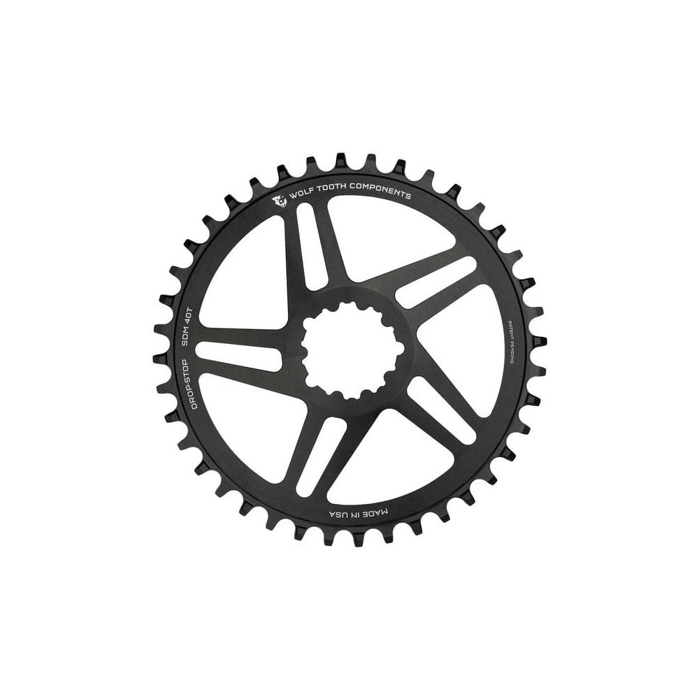 Wolf Tooth Direct Mount Chainrings for SRAM Cranks Black / 30t Standard