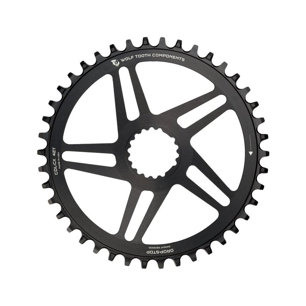 Wolf Tooth Direct Mount for Cannondale Hollowgram CX and Road Offset Black / 40t