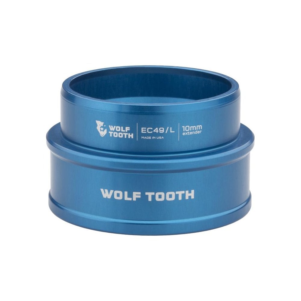 Wolf Tooth EC49/40 Lower Headset Extended 10mm Blue / 10mm