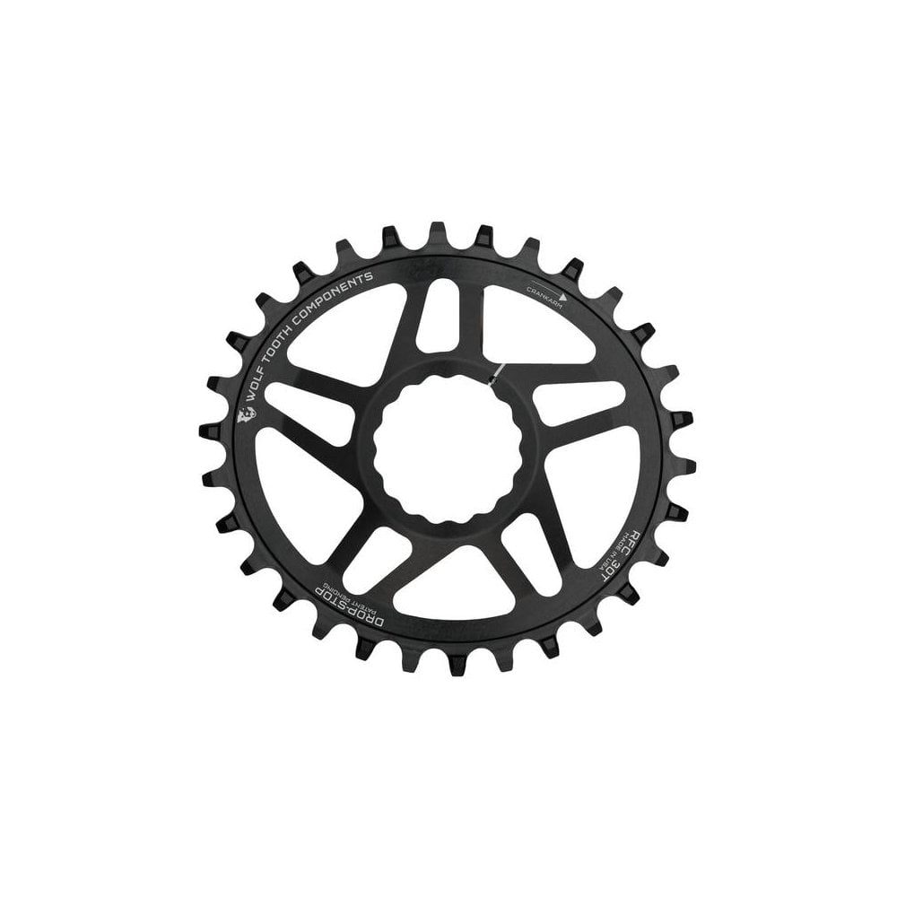 Wolf Tooth Elliptical Chainring for SRAM Direct Mount Black / 32t BB30