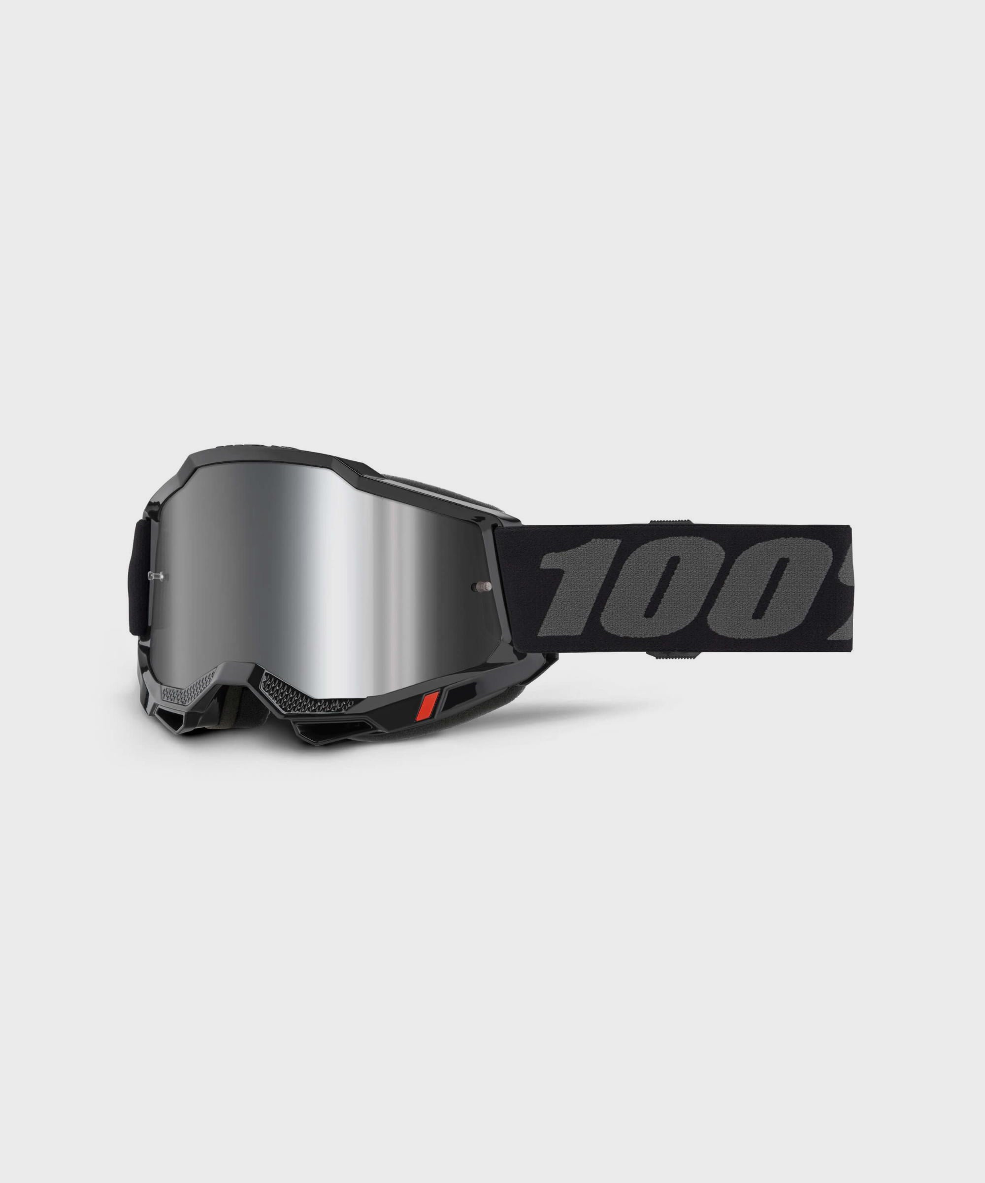 100% Accuri 2 Goggles Black / Mirror Silver Lens