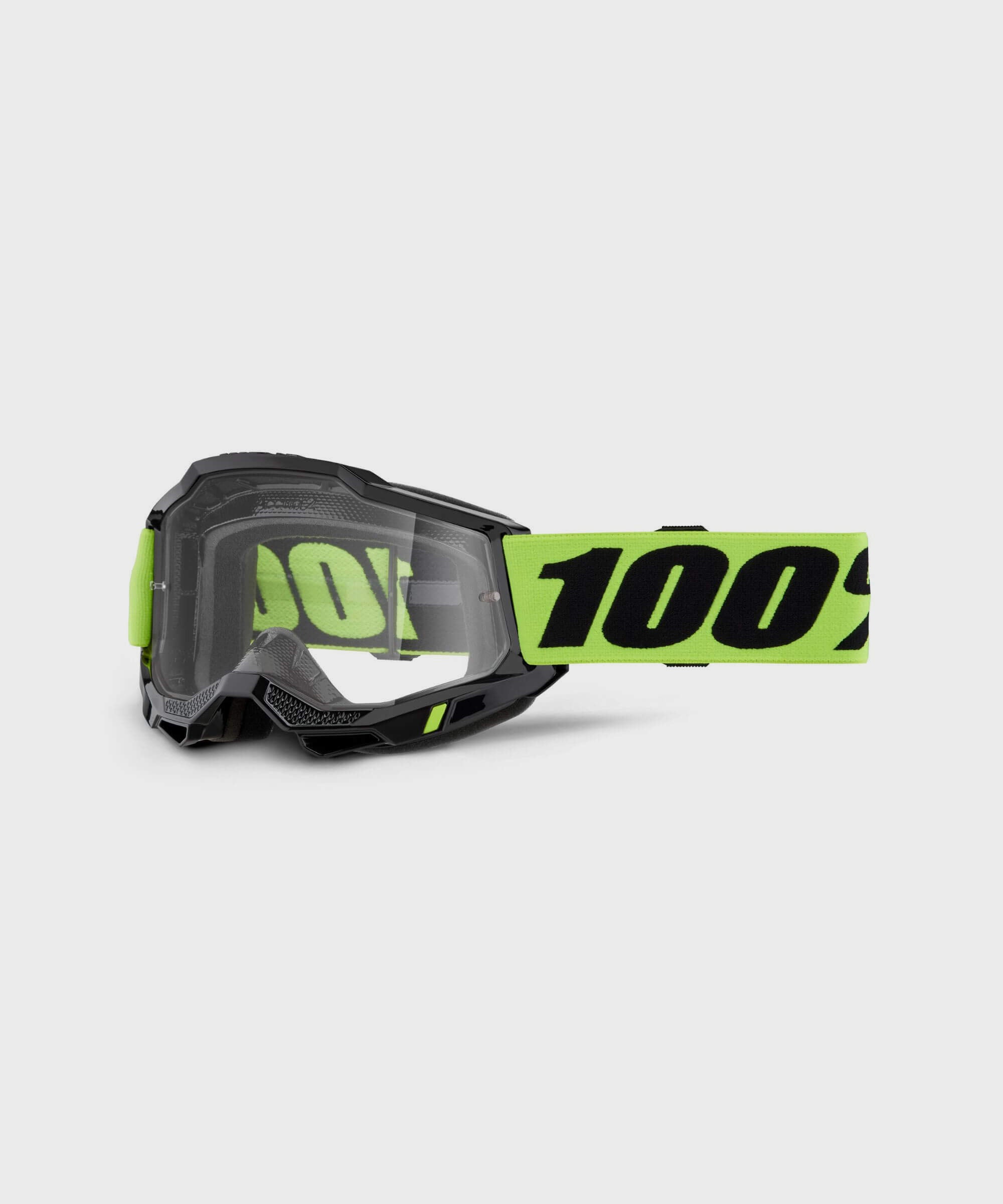 100% Accuri 2 Goggles Neon Yellow / Clear Lens