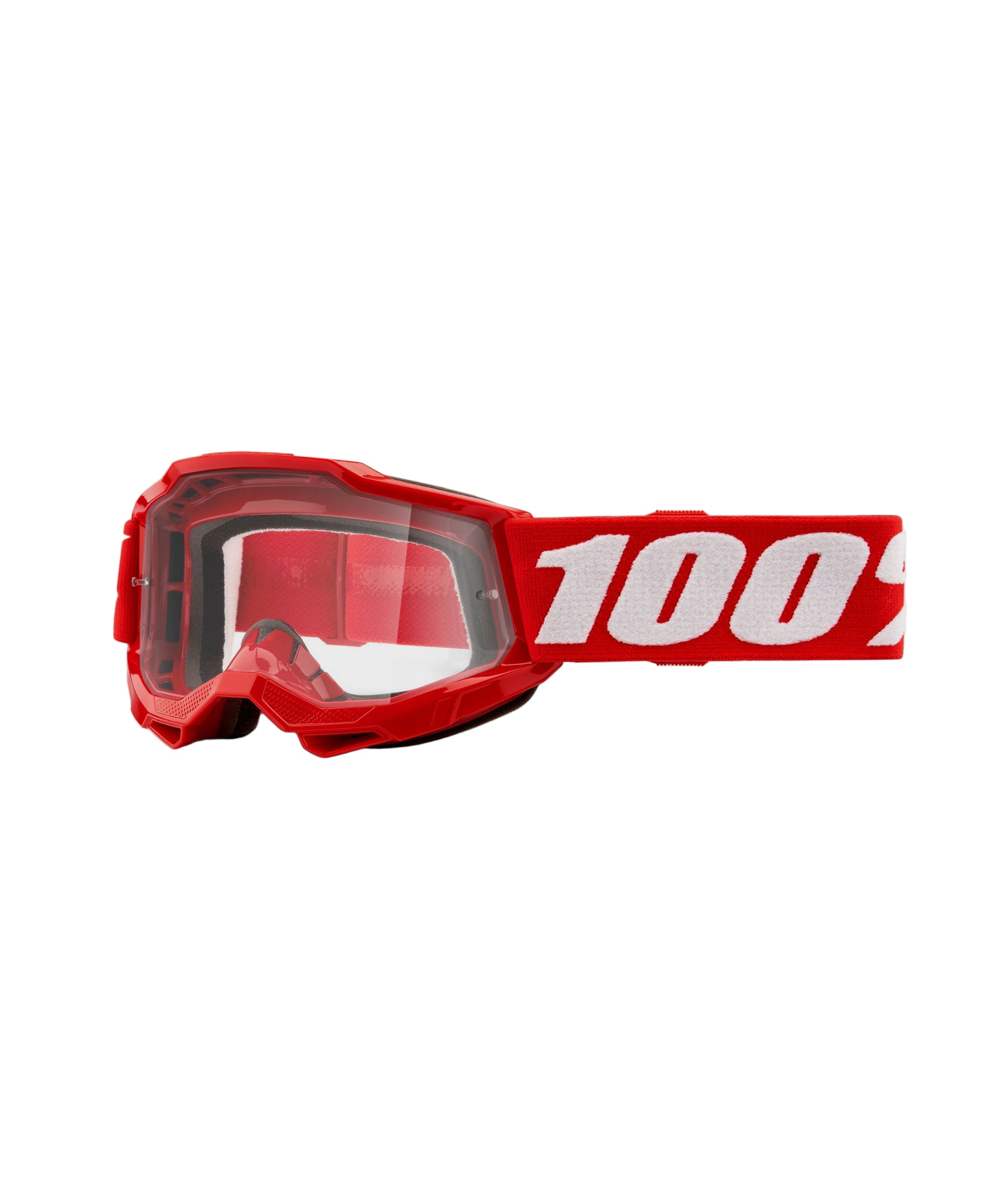 100% Accuri 2 Junior Goggles Red / Clear Lens
