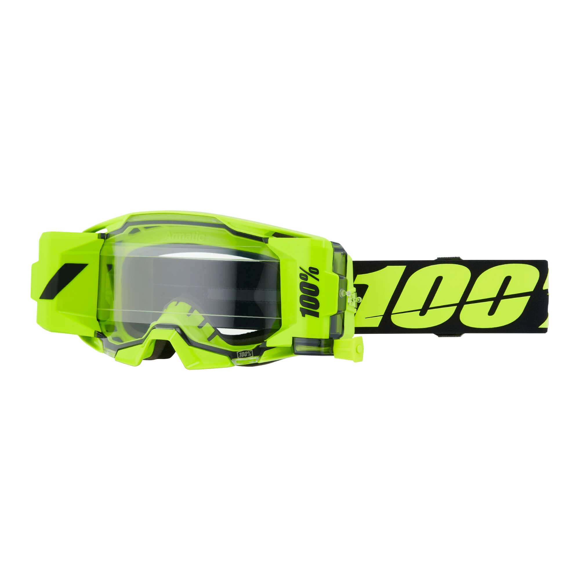 100% ARmatic Forecast Goggles Neon Yellow / Clear Lens