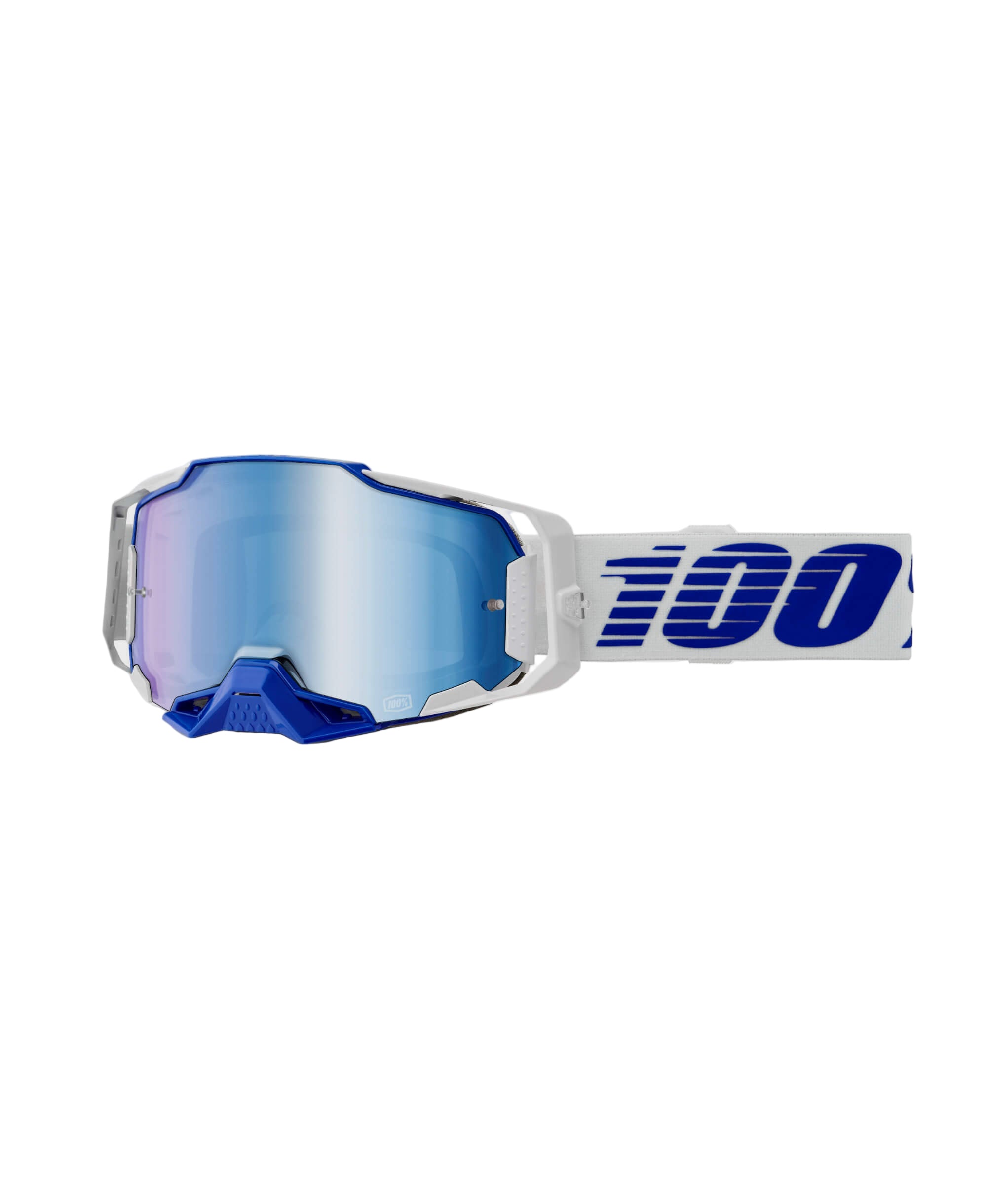 100% Armega Goggles Blue / Mirror Blue Lens