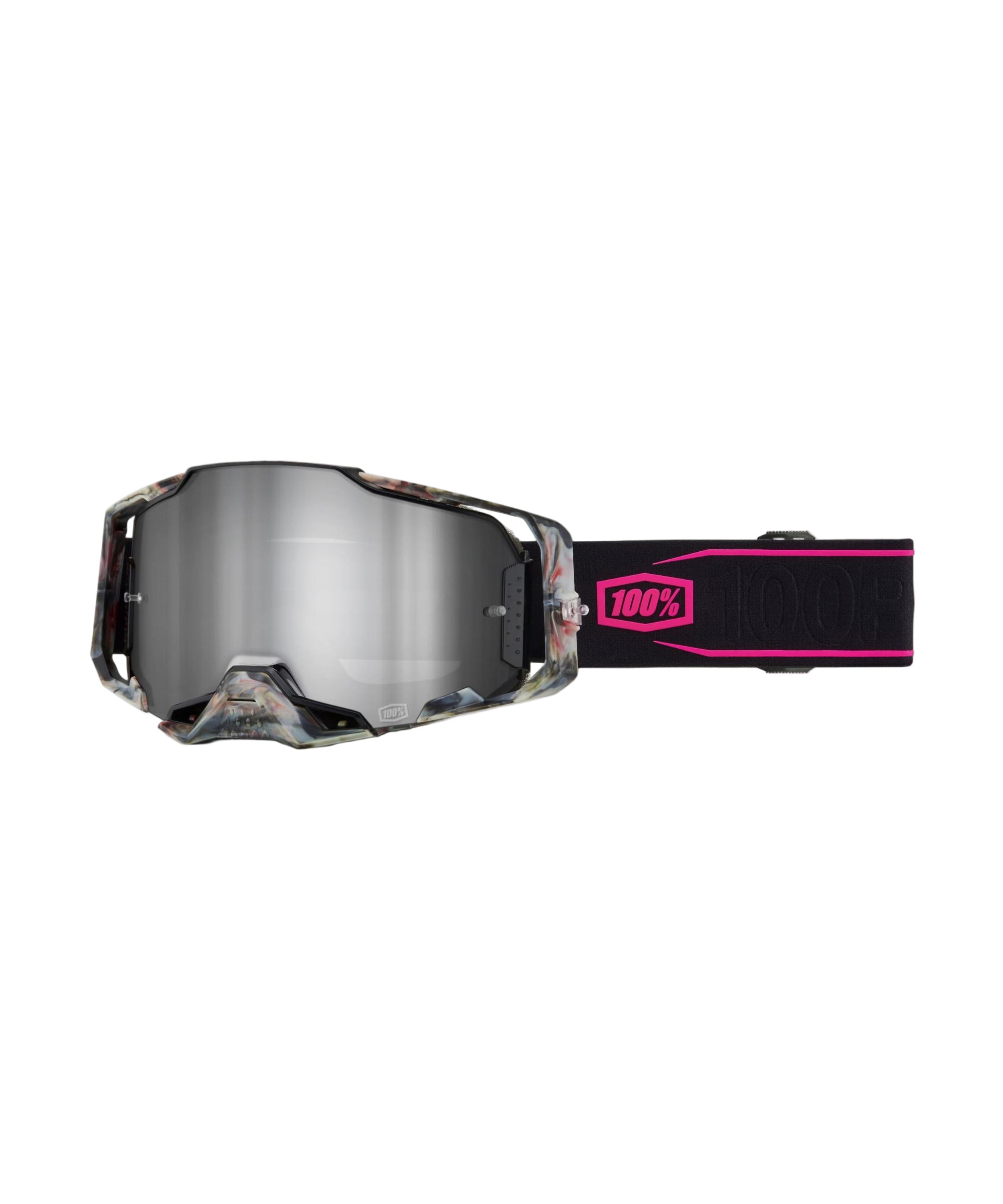 100% Armega Goggles Sarcelle / Mirror Silver Lens