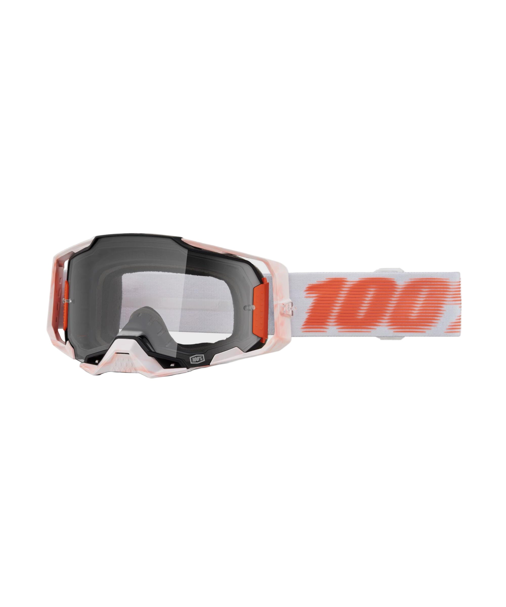 100% Armega Goggles Tubular / Clear Lens