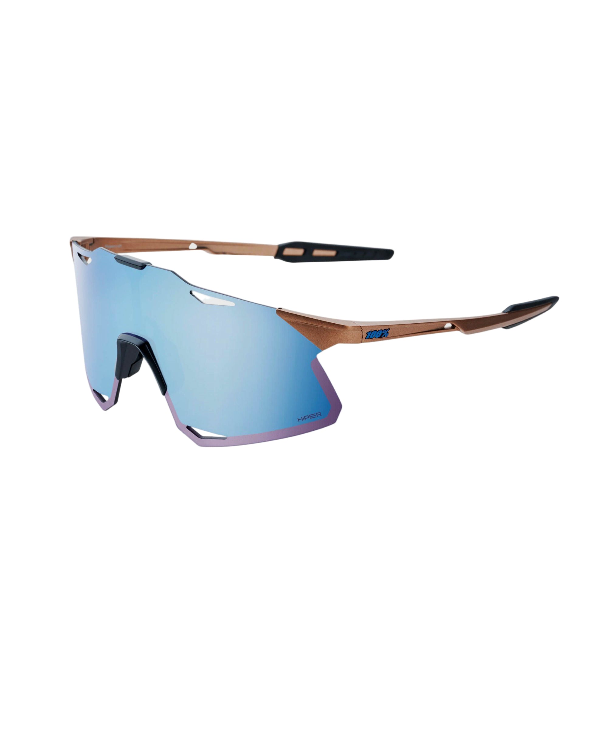 100% Hypercraft Glasses Matte Copper Chronium / HiPER Blue Multilayer