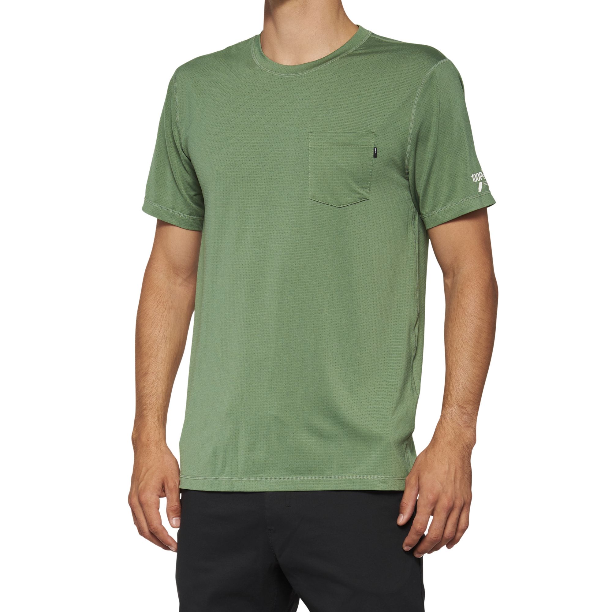 100% Mission Athletic Short Sleeve Tee Olive / S