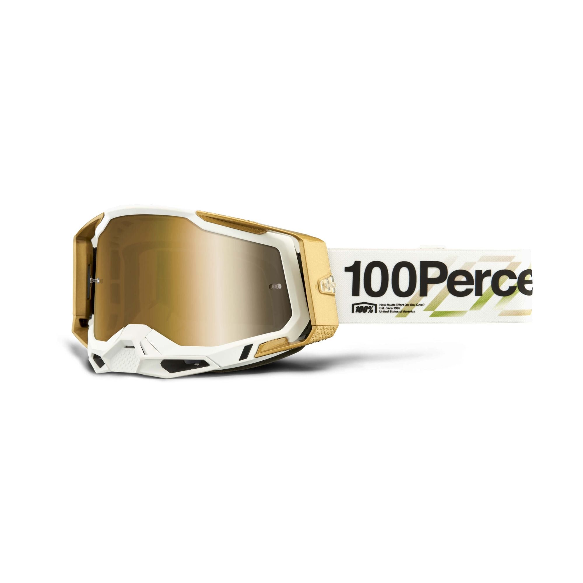 100% Racecraft 2 Goggles Succession / Mirror True Gold Lens