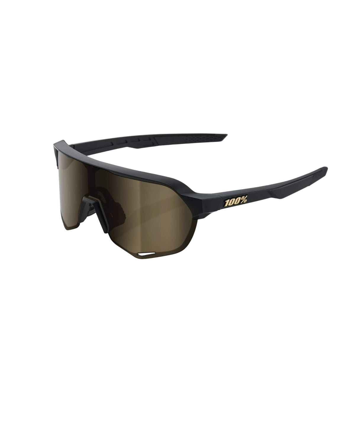 100% S2 Glasses Matte Black / Soft Gold