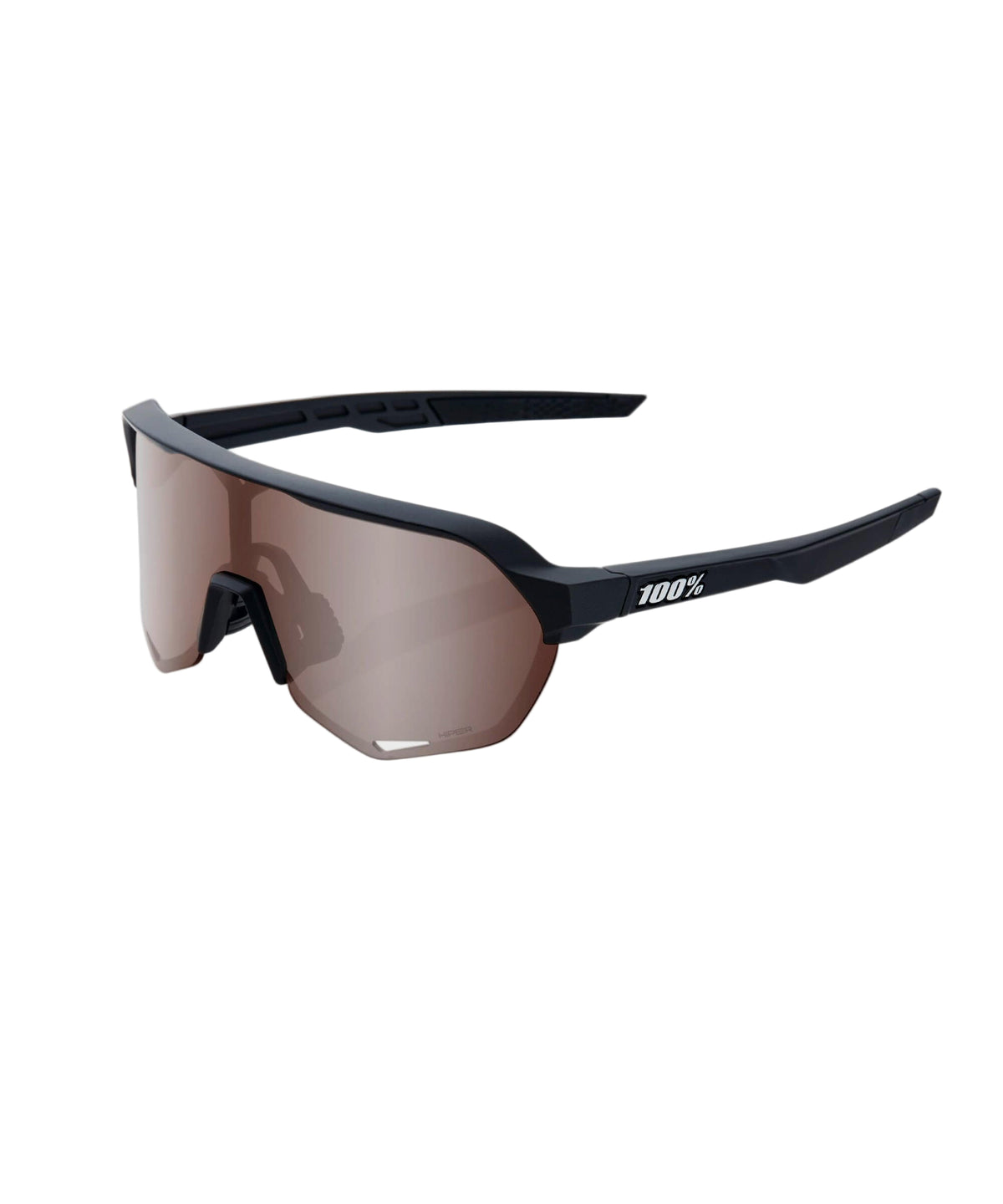100% S2 Glasses Soft Tact Black / HiPER Crimson Silver