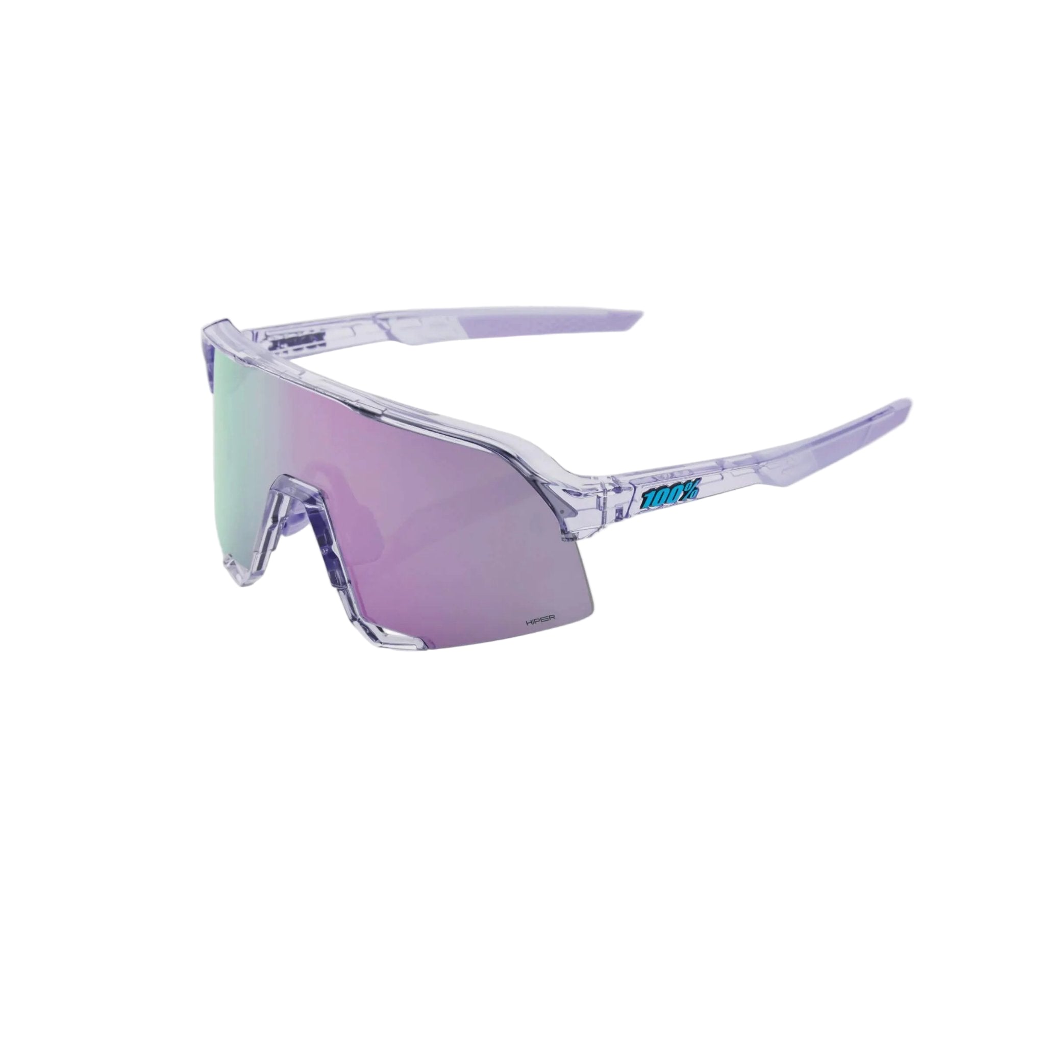 100% S3 Glasses Polished Translucent Lavender / HiPER Lavender Mirror Lens