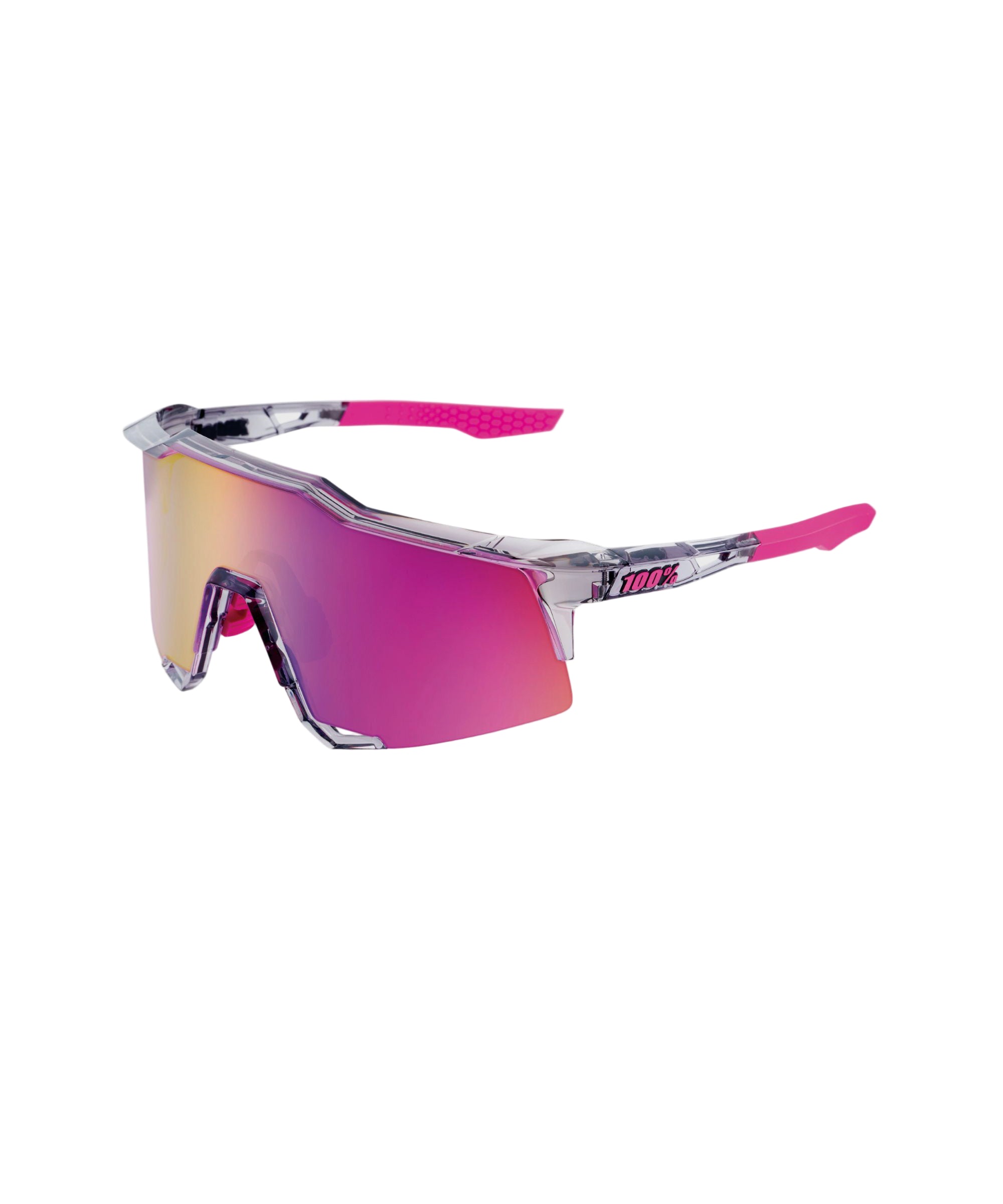 100% Speedcraft Glasses Polished Translucent Grey / Purple Multilayer