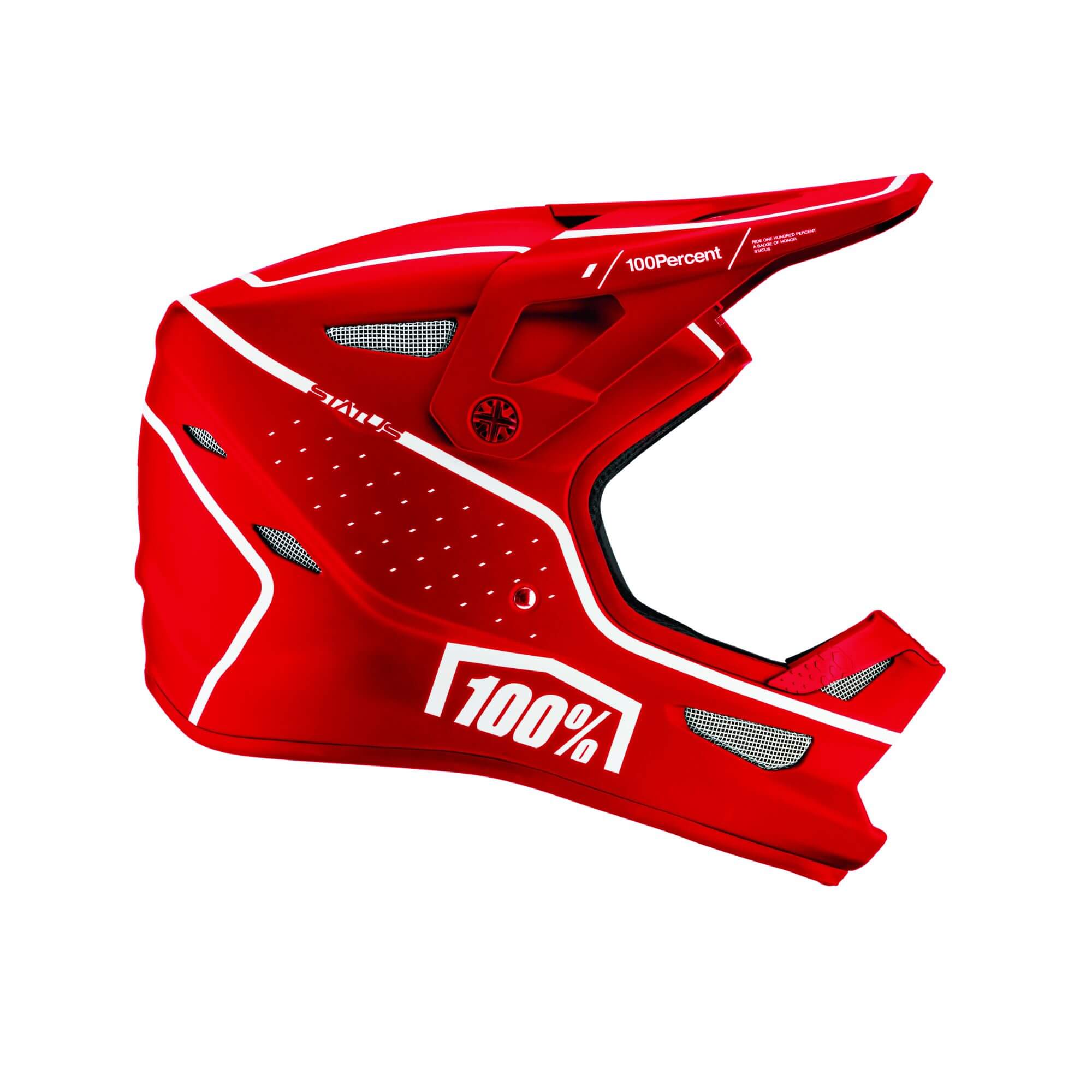 100% Status Full Face Helmet Dreamflow Red / XS