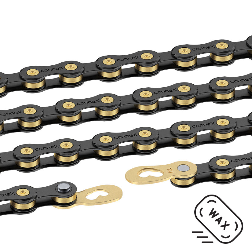 11sB WAX Chain 126L Black/Gold / 11sp