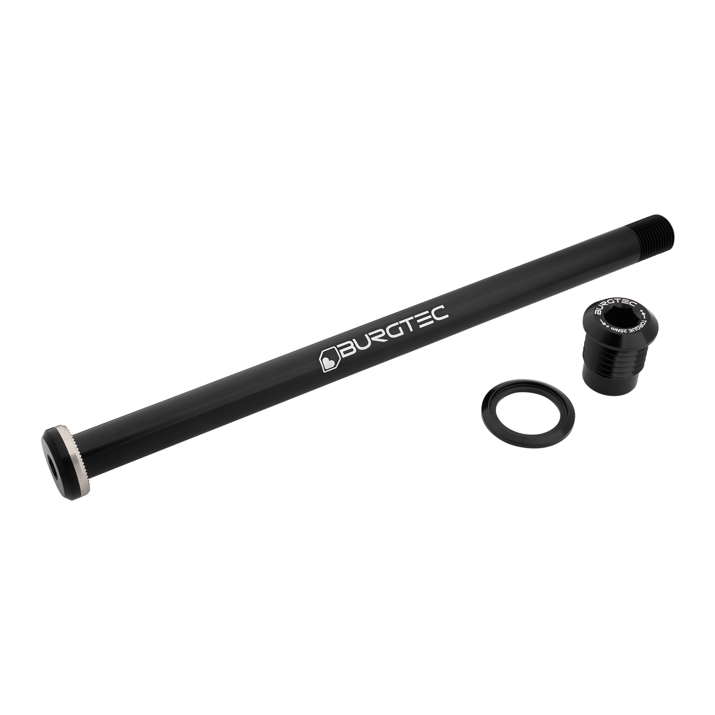 188mm x 12mm 1.00mm Pitch Rear Axle Burgtec Black