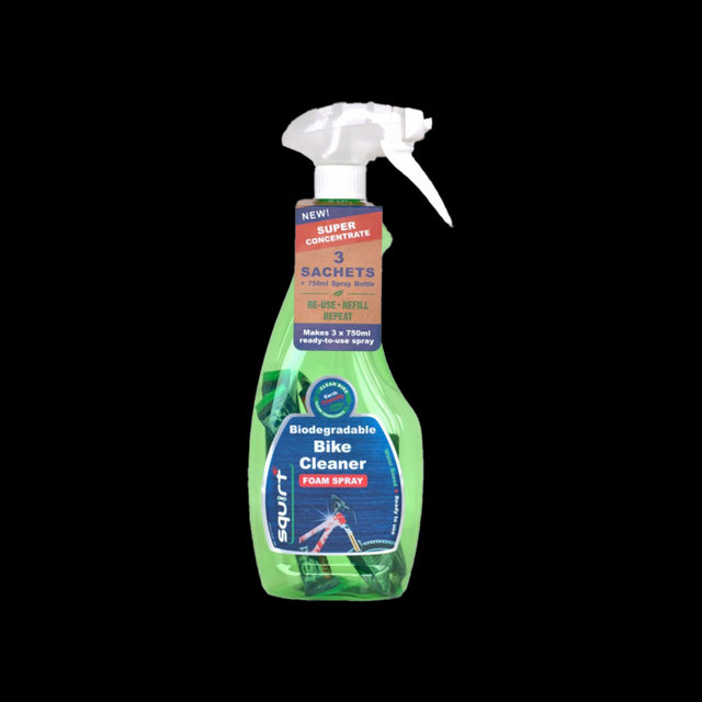 Squirt Bike Cleaner 750ml Spray with 3x Sachets