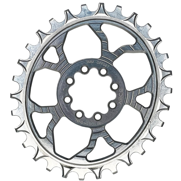 5DEV 8-Bolt Direct Mount T-Type Semi-Oval Chainring