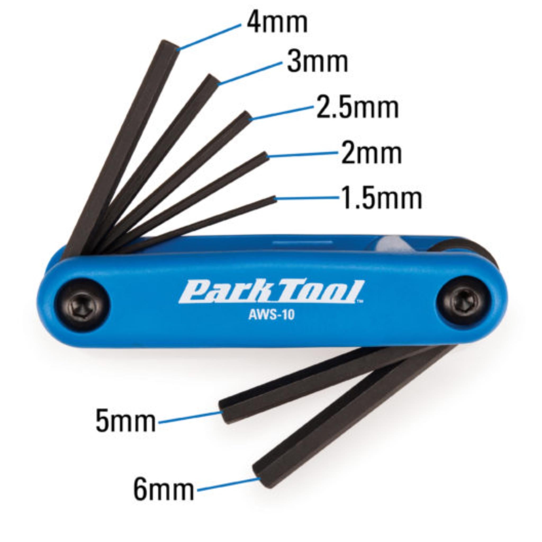 Park Tool Folding Hex Set 1.5-6 mm