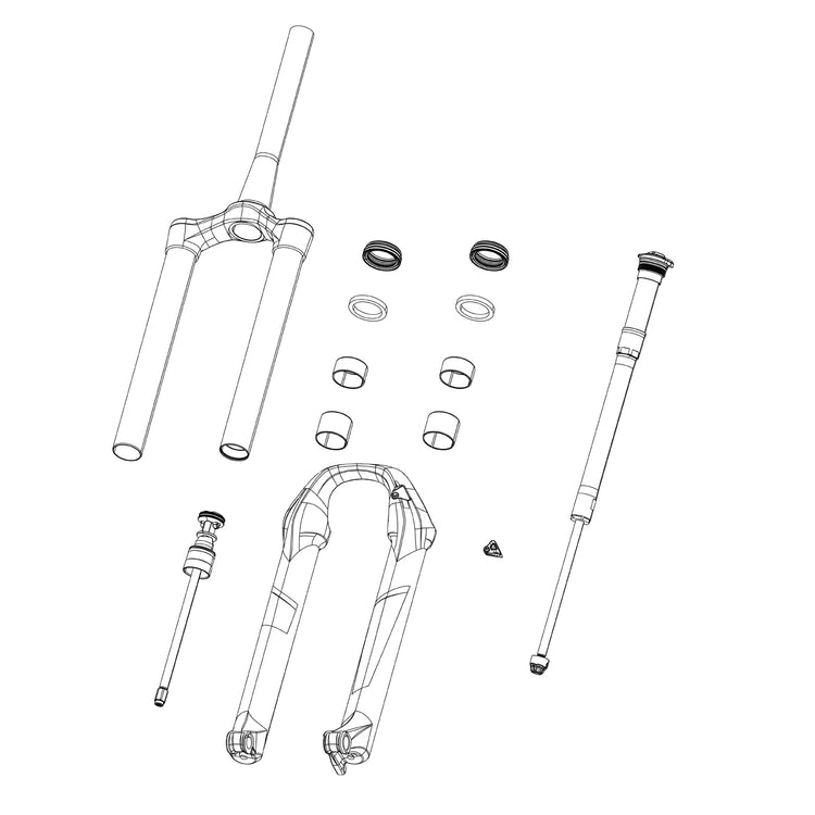 RockShox SID 35mm Fork Spring Debonair Shaft D1+ (2024+)