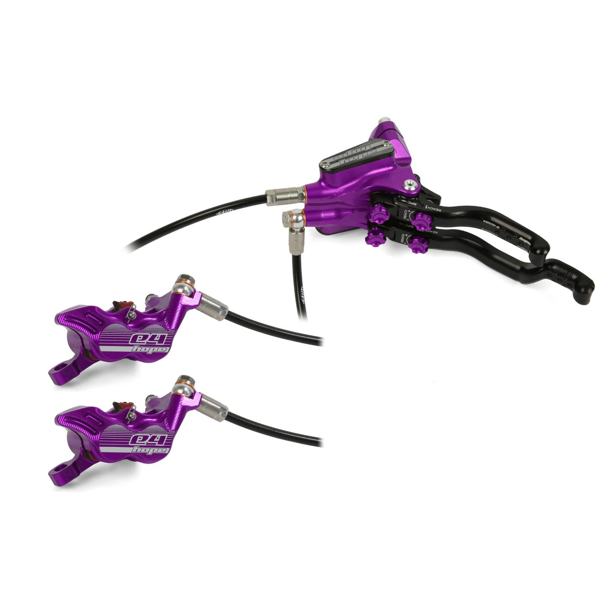 Hope Tech 3 E4 Duo lever - Purple RH