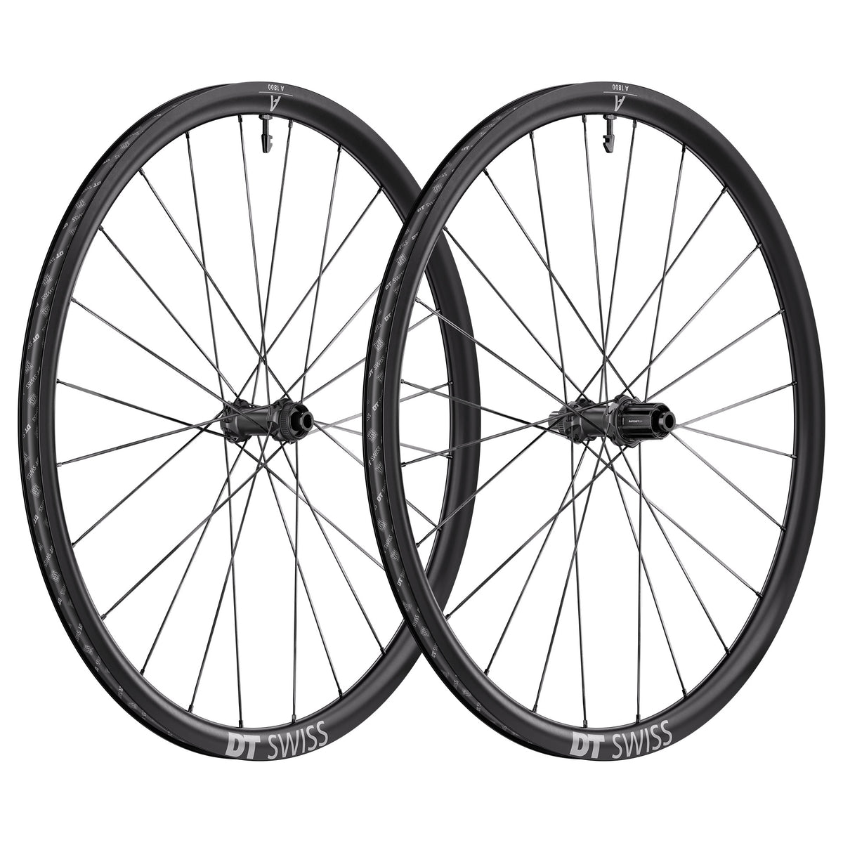 A 1800 SPLINE 30 Disc Front Wheel Black / 100x12