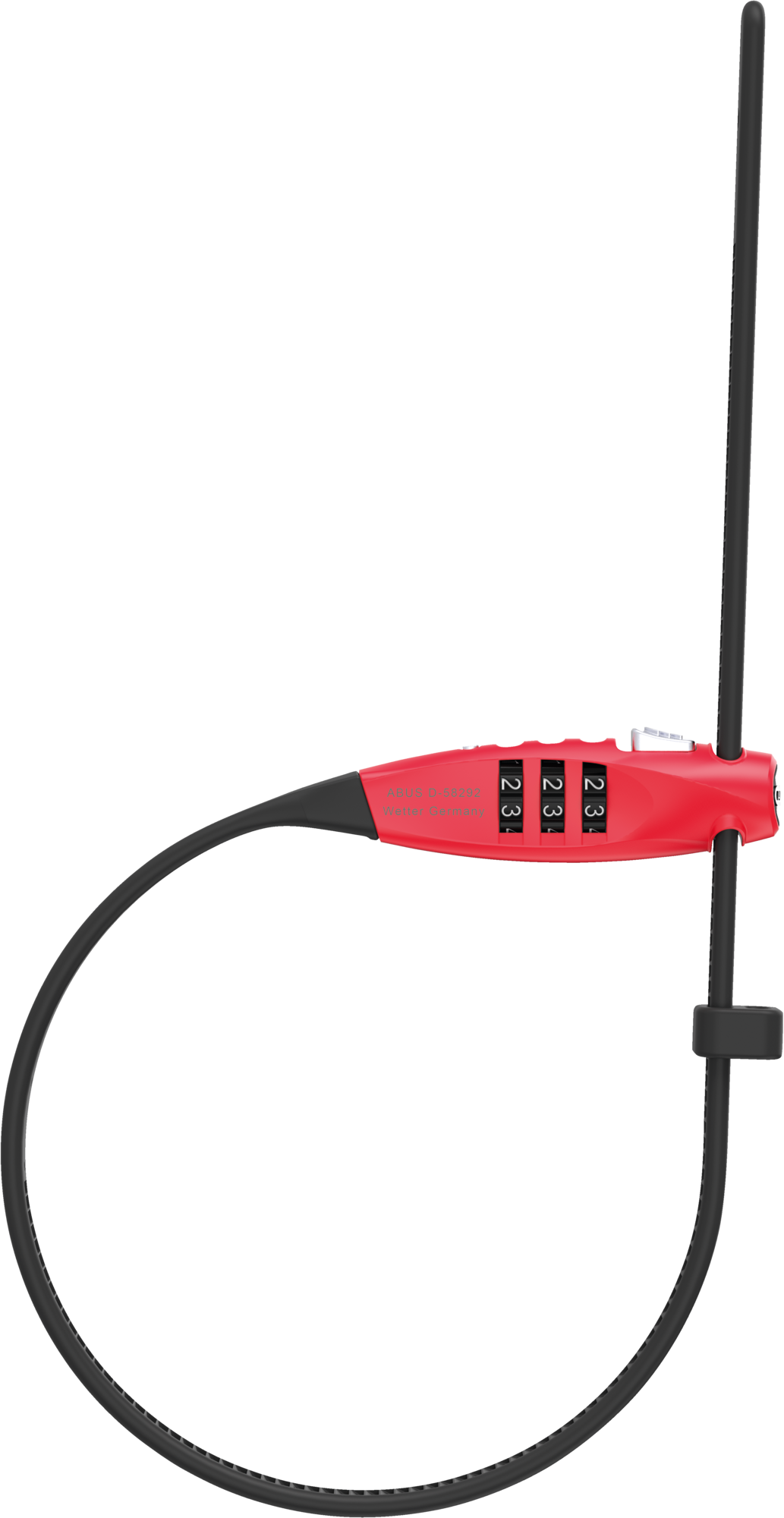 ABUS Combiflex TravelGuard Lock Red