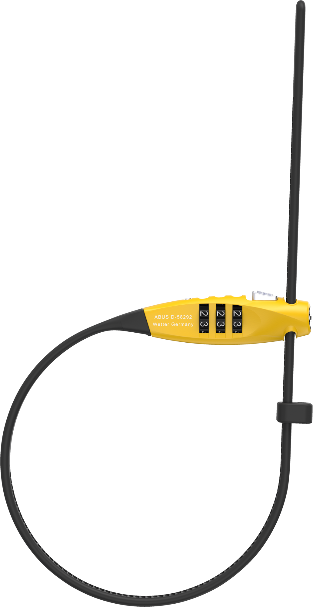 ABUS Combiflex TravelGuard Lock Yellow