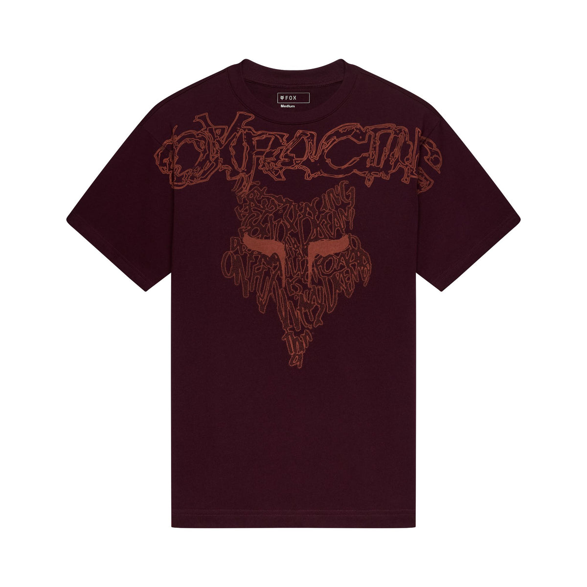 Abyss Heavyweight SS Tee Dark Maroon / S