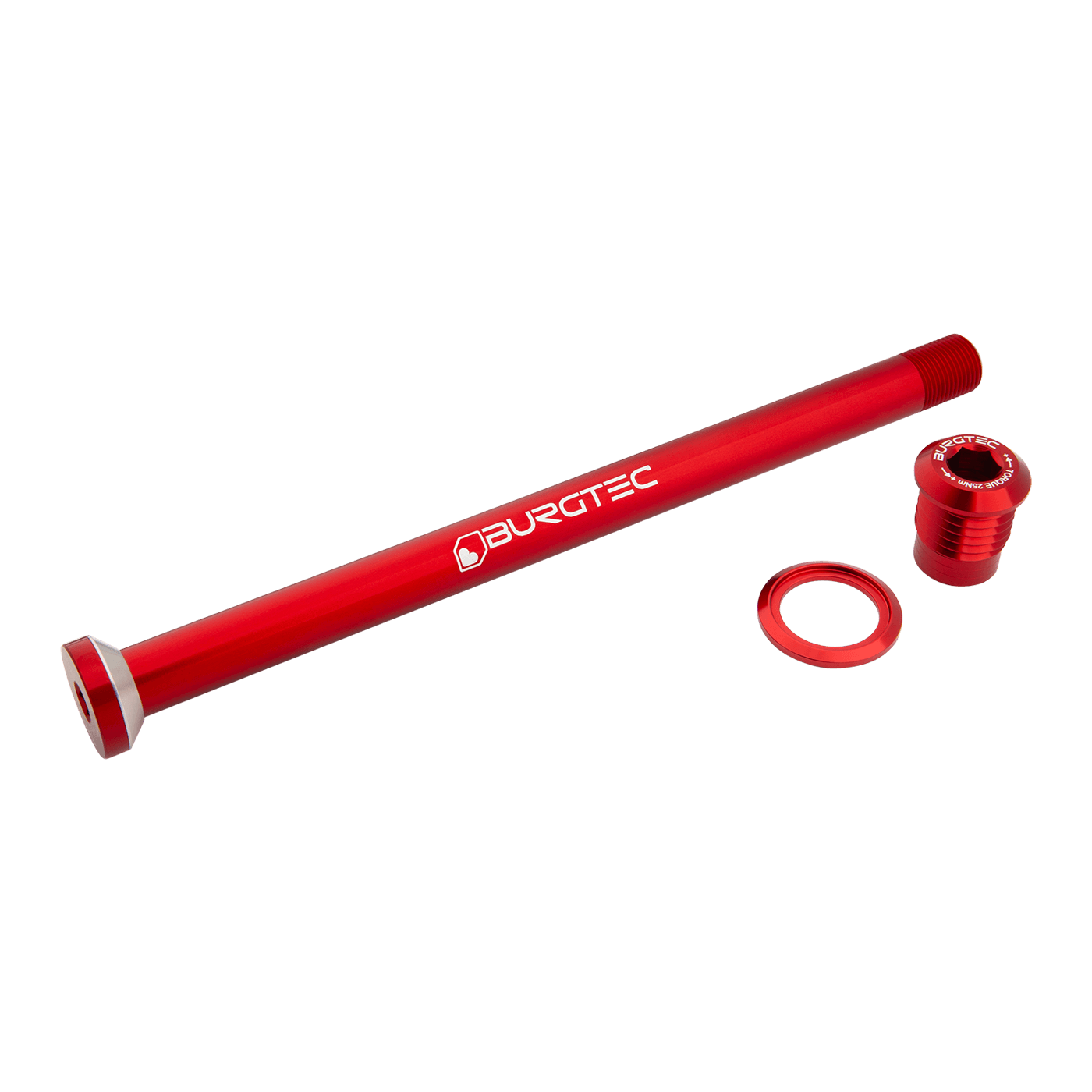 Amflow 174mm Rear Axle Race Red