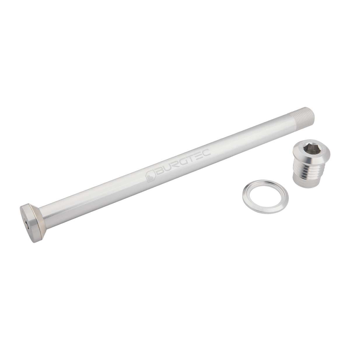 Amflow 174mm Rear Axle Rhodium Silver