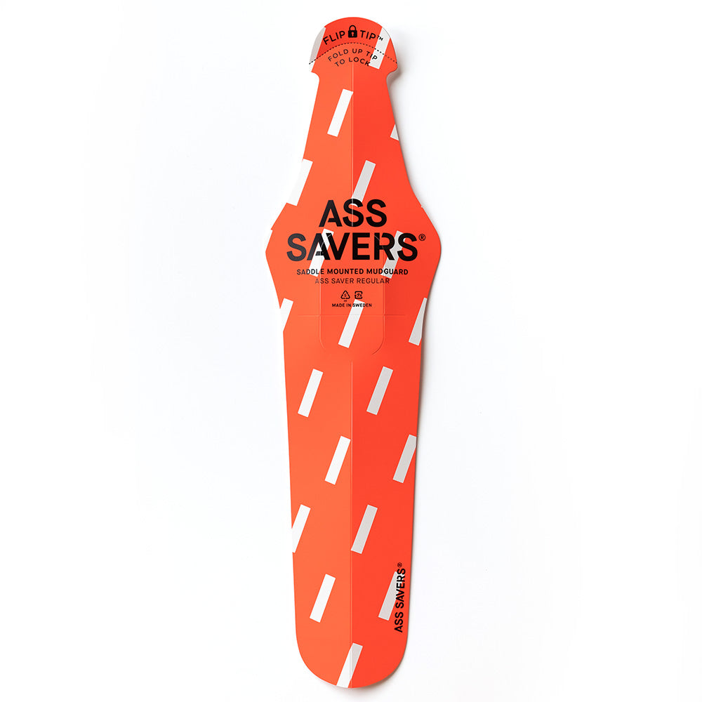 Ass Savers Regular Mudguard Bold Rain Red / Rear