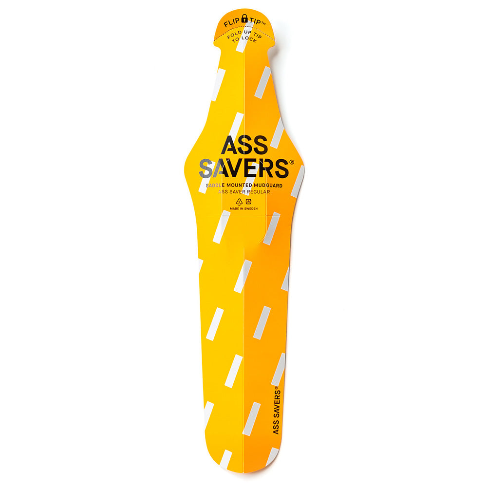Ass Savers Regular Mudguard Bold Rain Yellow / Rear
