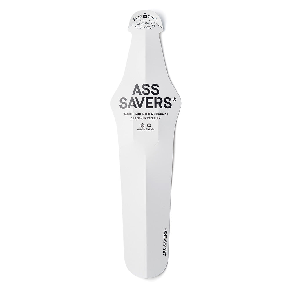 Ass Savers Regular Mudguard White / Rear
