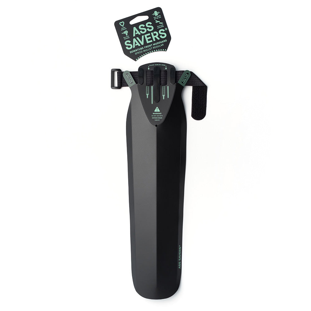 Ass Savers Speed Mullet Downtube Mudguard Black / Front