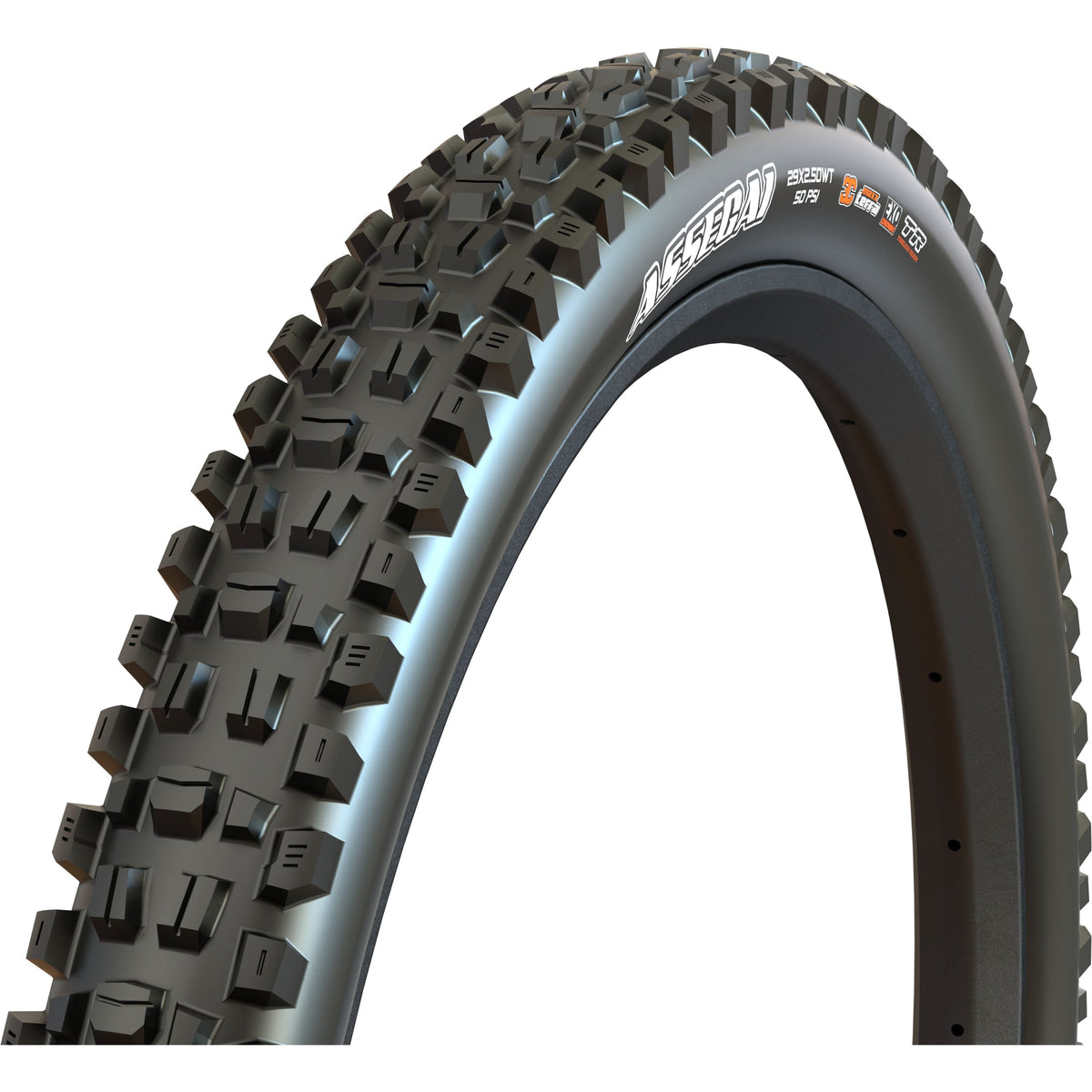 Assegai Downhill Tyre Black / 29 x 2.50 / NEW Folding 3C DH MaxxGrip 120x2 TPI