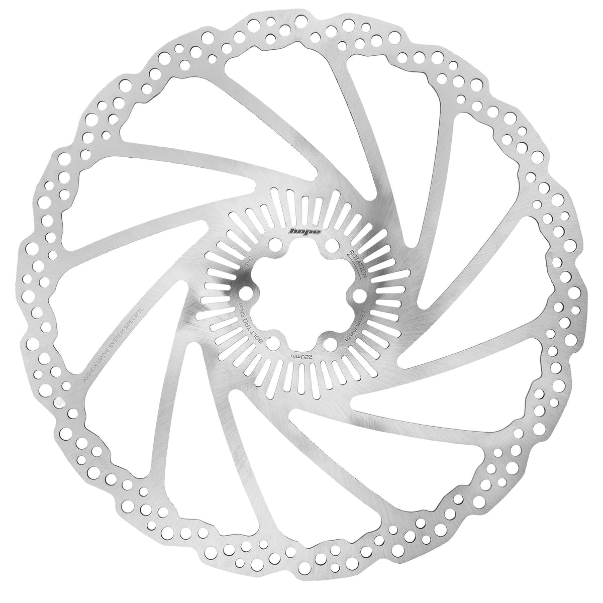 Avinox Speed Sensor Disc Rotor - 6 Bolt Silver / 200mm
