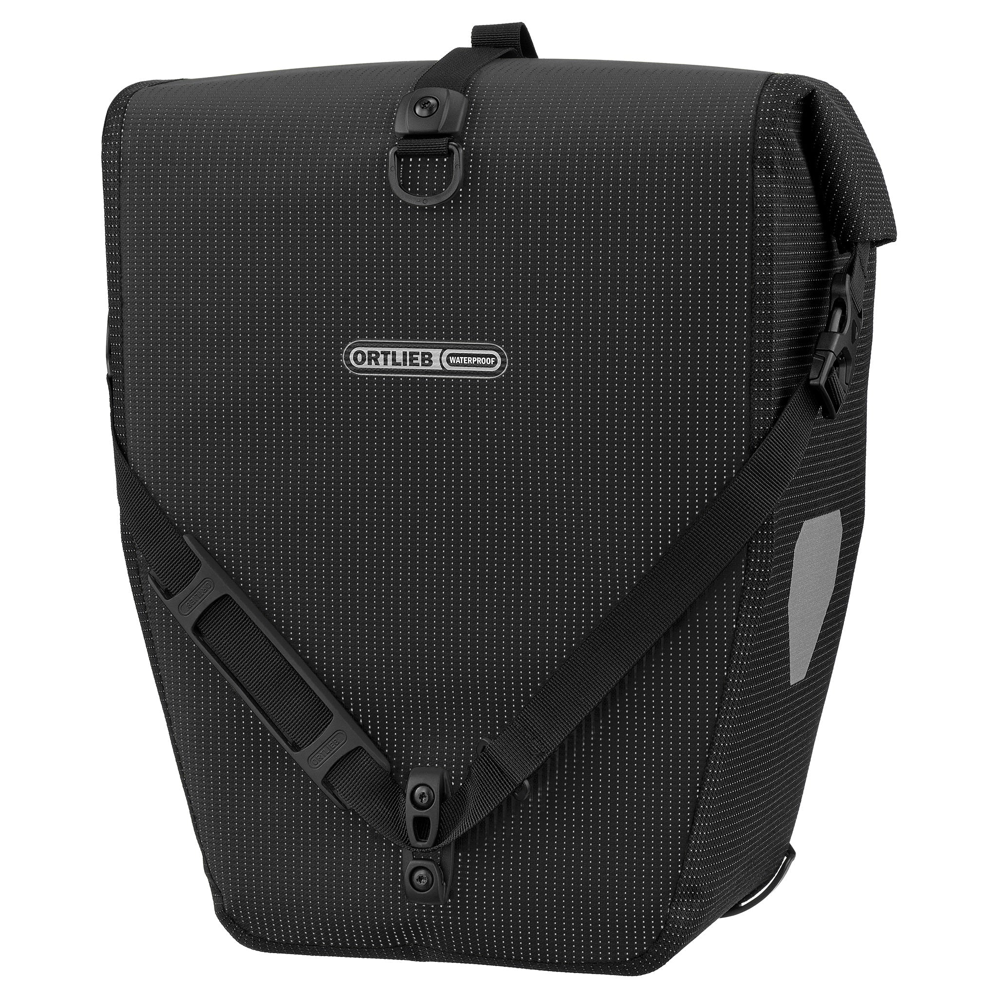 Back Roller High Visibility Pannier Bag Black/Reflective / 20L / QL3.1