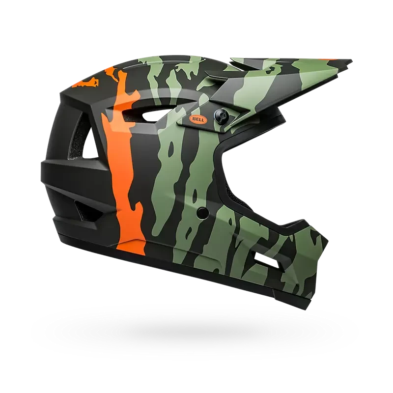 Bell Sanction 2 DLX MTB Full Face Helmet Green/Orange / XS/S 51-55cm