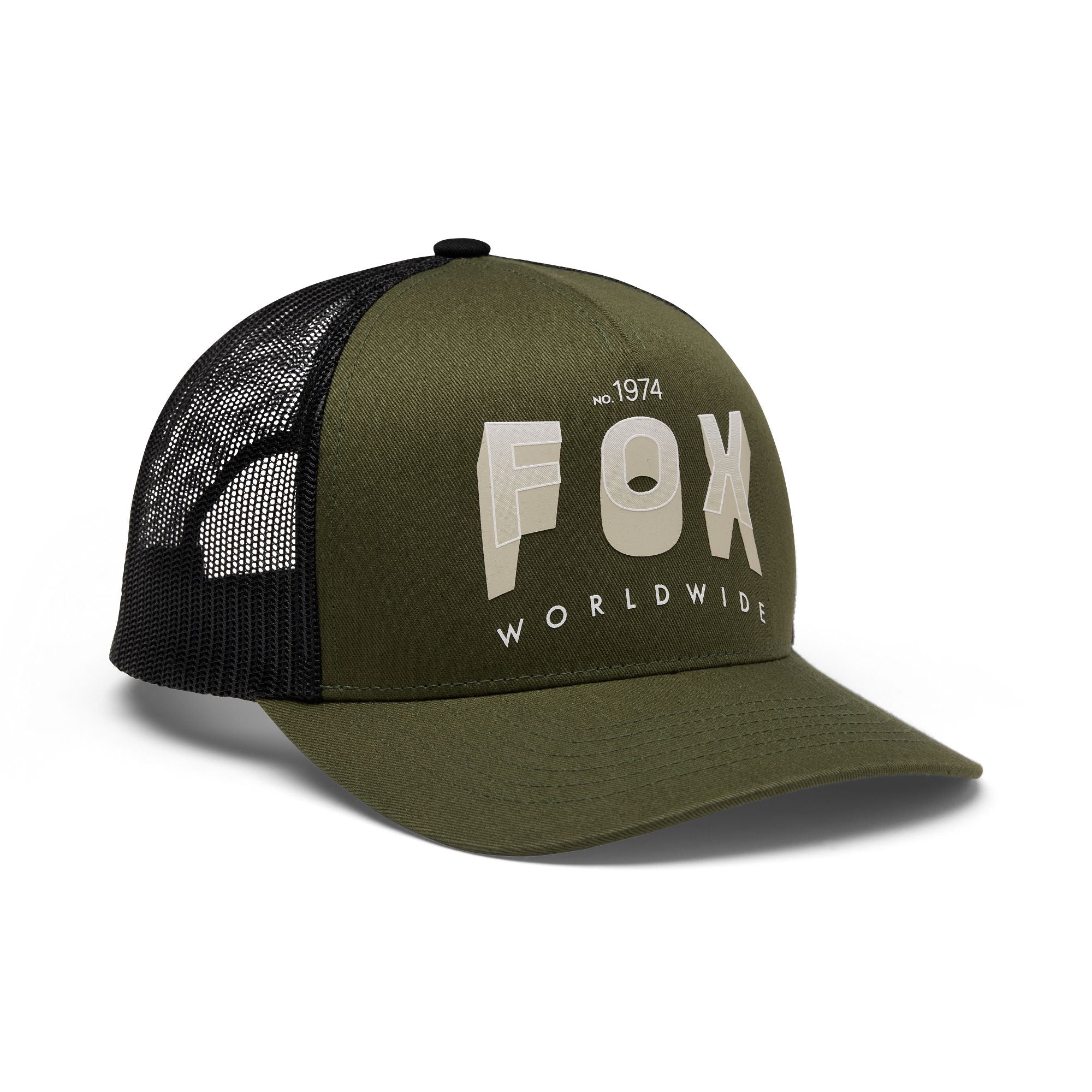 Block Mesh Trucker Hat Army / OS